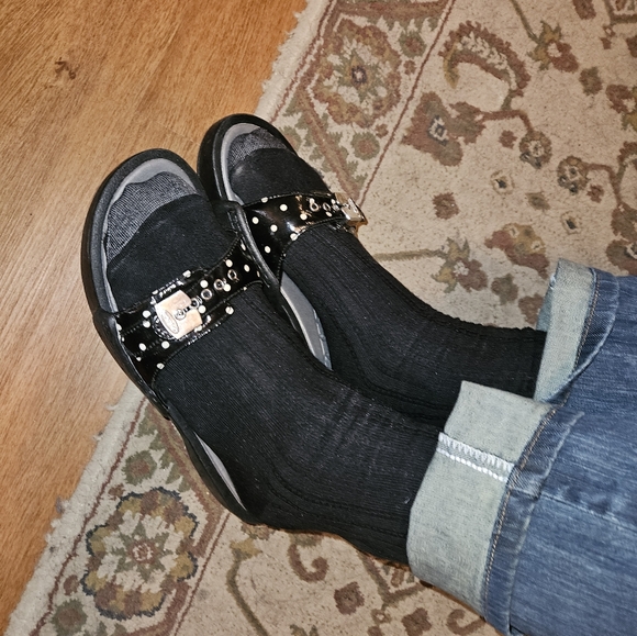 Dr. Scholl's Rock On Open Toe Adjustable Slide Sandal, like new - Picture 11 of 14